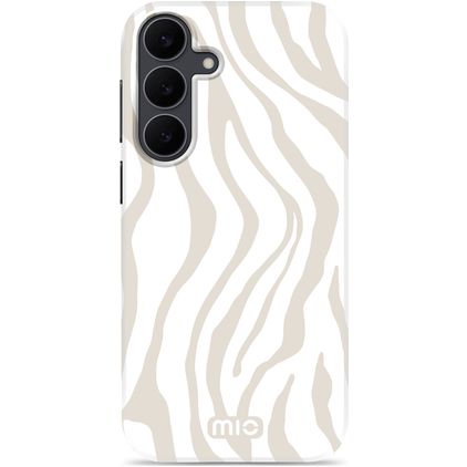 MIO Samsung Galaxy S25 FE MagSafe Hårdt Bagsidecover - Sandy Zebra
