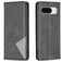 Mobigear Rhombus Slim Google Pixel 8 Capa livro - Preto