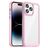 Mobigear Crystal iPhone 14 Pro Max Hardcase Etui plecki - Przezroczysty / Różowy