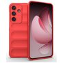 Mobigear Bumpy Samsung Galaxy S25 FE Fleksibel TPU Bagsidecover - Rød