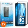 Mobigear Premium Xiaomi Redmi 10 4G Tempered Glass Screen Protector - Case Friendly - Black (3-Pack)