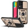 Mobigear Armor Ring Cam Slide Samsung Galaxy M53 Hardcase Back cover Antiurto con anello - Oro