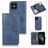 Mobigear Wallet iPhone 12 Pro Funda tipo libro 2 en 1 con carcasa extraíble Cartera - Azul oscuro