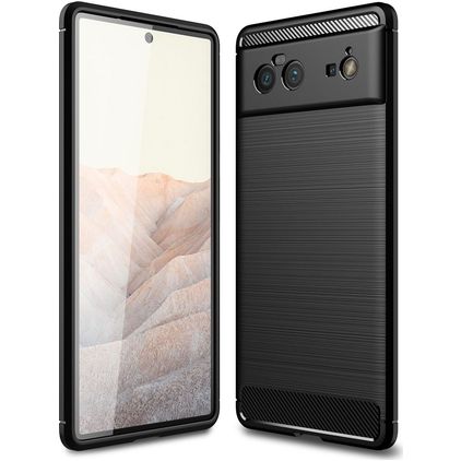 Mobigear Brushed Slim Google Pixel 6 Flexible TPU Back cover - Black