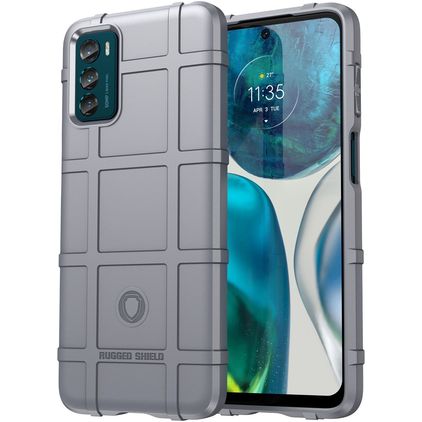 Mobigear Rugged Shield Motorola Moto G42 TPU flexible Carcasa Antigolpes - Gris