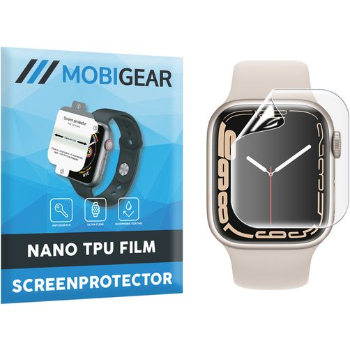 Mobigear Apple Watch - 41 mm Hidrogel TPU Película de ecrã - Compatível com capas