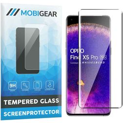Mobigear Premium OPPO Find X5 Pro Vidro temperado Película de ecrã - Compatível com capas - Preto