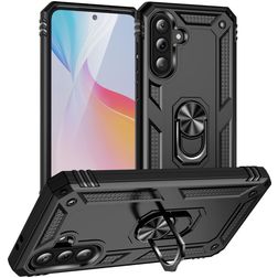Mobigear Armor ring Samsung Galaxy A37 Hardcase Etui plecki Wstrząsoodporne z pierścieniem - Czarny