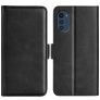 Mobigear Slim Magnet Motorola Moto E32 Lompakkokotelo + Setelitasku - Musta