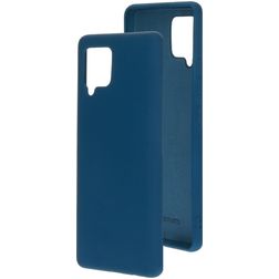 Mobiparts Samsung Galaxy A42 Silikon Etui plecki - Blueberry Blue