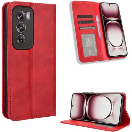 Mobigear Sensation OPPO Reno 12 Pro Capa livro Carteira - Vermelho
