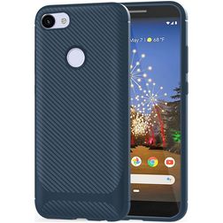 Mobigear Racing Motorola Moto E6 Play TPU flexível Capa traseira - Azul