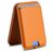 Mobigear Wallet Stand Tarjetero - 3 tarjetas - Compatible con MagSafe - Marrón