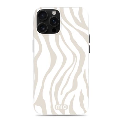 MIO iPhone 16 Pro Max MagSafe Fodral Hårdplast Skal - Sandy Zebra