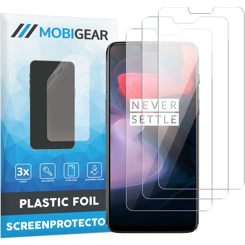 Mobigear OnePlus 6 Screen Protector Film - Case Friendly (3-Pack)