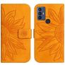 Mobigear Sunflower TCL 30 SE Wallet case - Cognac
