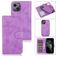 Mobigear Wallet iPhone 13 Pro 2-in-1-lompakkokotelo irrotettavalla kuorella + Setelitasku - Violetti
