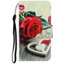 Mobigear Design Xiaomi Redmi 9C Plånboksfodral med sedelfack - Roses