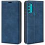 Mobigear Retro Slim Motorola Moto G71 5G Funda tipo libro Cartera - Azul oscuro