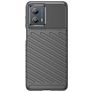 Mobigear Groove Motorola Moto G53 5G Fleksibel TPU Bagsidecover - Sort