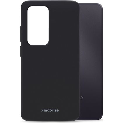Mobilize Rubber Gelly OPPO A5m Fleksibel TPU Bagsidecover - Sort