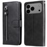 Mobigear Zipper iPhone 18 Pro Max Pungetui med Seddelrum - Sort