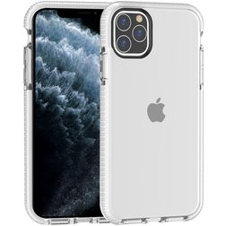 Mobigear Full Bumper iPhone 11 Pro Max Funda Plástico rígido Carcasa Antigolpes - Blanco / Transparente