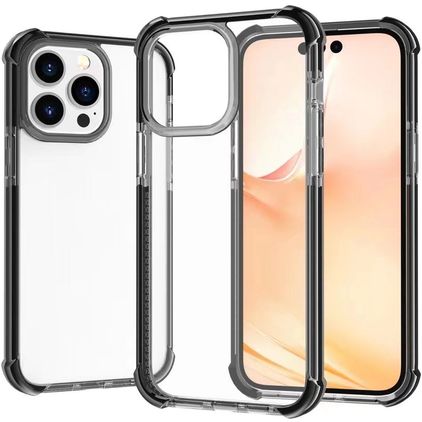 Mobigear Full Bumper iPhone 14 Pro Hårdt Bagsidecover Stødsikkert - Sort