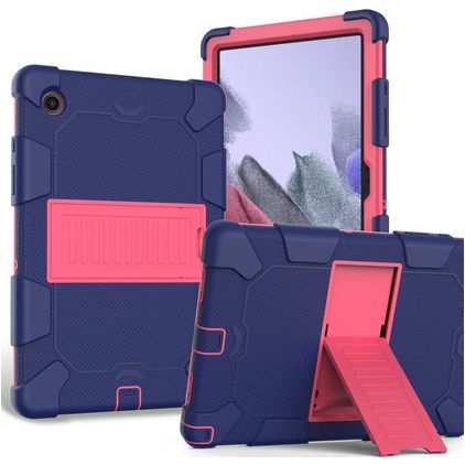Mobigear ShieldStand Samsung Galaxy Tab A8 10.5 (2021) Plastica rigida / Silicone Back cover + Supporto - Blu / Rosso