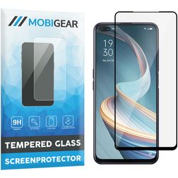 Mobigear Premium OPPO Reno 4 Z 5G Härdat glas Skärmskydd - Skalvänligt - Svart