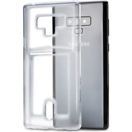 Xccess Card Transparente Samsung Galaxy Note 9 TPU flexible Carcasa con tarjetero - Transparente