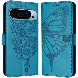 Mobigear Butterfly Google Pixel 9 Pro XL Funda tipo libro Cartera - Azul