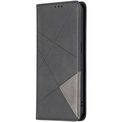 Mobigear Rhombus Slim OPPO Reno 6 5G Plånboksfodral - Svart