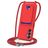 Mobigear Lanyard Card Samsung Galaxy A16 Silicona Funda con cuerda y tarjetero - Rojo