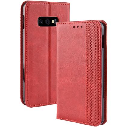 Mobigear Sensation Samsung Galaxy S10e Cover a libro portafoglio - Rosso