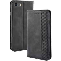 Mobigear Sensation iPhone SE (2022) Lompakkokotelo + Setelitasku - Musta