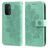 Mobigear Flowers OPPO A74 5G Funda tipo libro Cartera - Turquesa