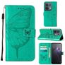 Mobigear Butterfly OPPO Reno 8 5G Pungetui med Seddelrum - Grøn