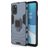 Mobigear Armor Ring OnePlus 8T Plástico rígido Capa traseira Antichoque com anel - Azul