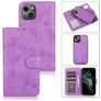 Mobigear Wallet iPhone 13 Funda tipo libro 2 en 1 con carcasa extraíble Cartera - Morado