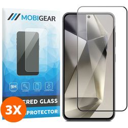 Mobigear Premium Samsung Galaxy S24 Plus Szkło hartowane Ochrona ekranu - Kompatybilna z etui (3 szt.)