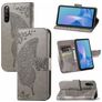 Mobigear Butterfly Sony Xperia 10 III Knížkové pouzdro Peněženka - Šedá