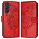 Mobigear Butterfly Samsung Galaxy M55 Knížkové pouzdro Peněženka - Červená