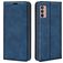 Mobigear Retro Slim Motorola Moto G42 Capa livro Carteira - Azul escuro