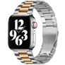 Mobigear Antwerp Rostfritt stål Apple Watch Armband Fjärilslås - 49/46/45/44 mm - Roséguld / Silver