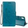 Mobigear Flowers iPhone XR Capa livro Carteira - Turquesa