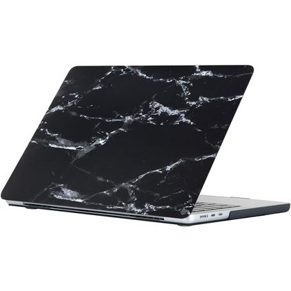 Mobigear Marble MacBook Air 15 tommer (2023-2026) Hardshell Laptopcover MacBook Case - Sort - Model A2941 / A3114 / A3241 / A3448
