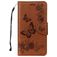 Mobigear Butterfly Samsung Galaxy A8 (2018) Cover a libro portafoglio - Marrone