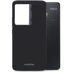 Mobilize Rubber Gelly POCO F6 Fleksibel TPU Bagsidecover - Matt Black