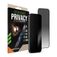 Striker Xtreme Impact Privacy iPhone 16 Pro Vidro temperado Película de ecrã - Compatível com capas - Preto